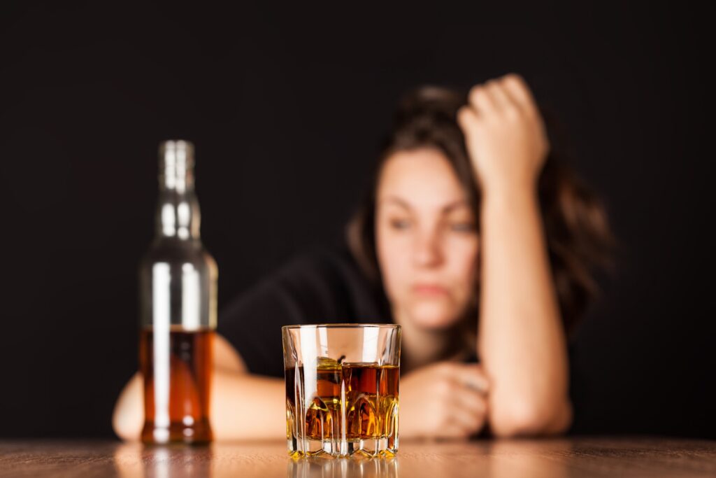 alcoholic woman