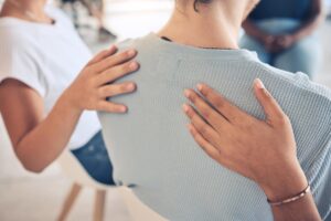 women in group therapy