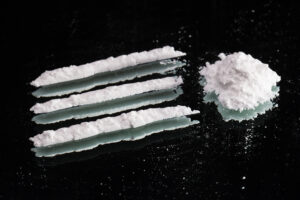 cocaine on a table
