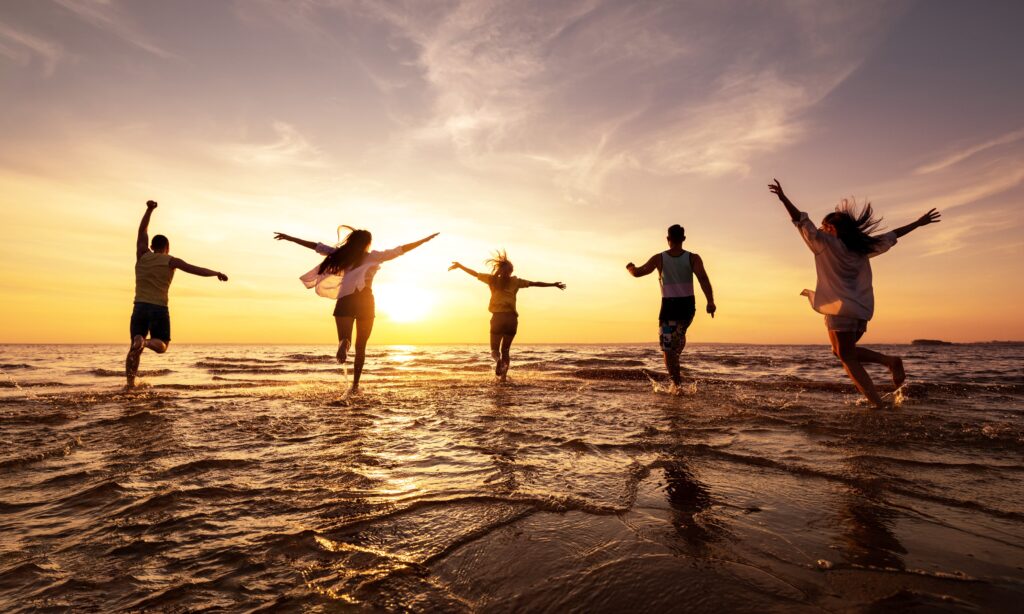people in recovery enjoying the summer