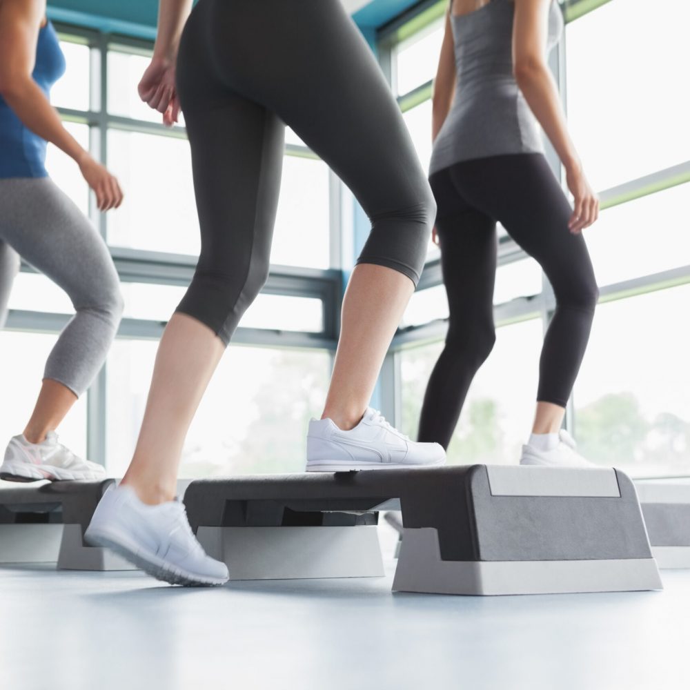 women exercising together